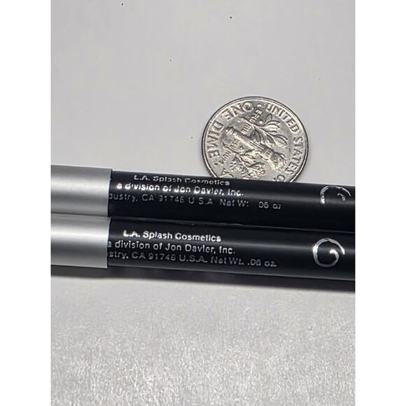 LA Splash Coastliner Fine Kohl Lip Liner 2 Pack E05 Abyss - Picture 3 of 3